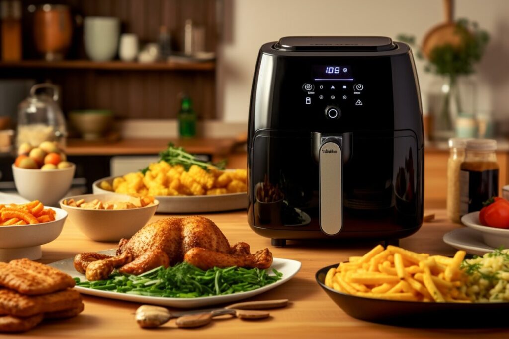 Air fryer and cooked food